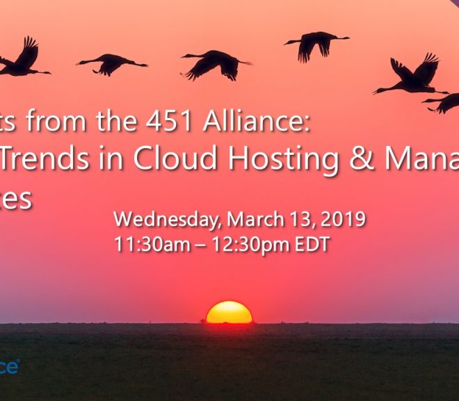 WEBINAR: 2019 Trends in Cloud Hosting & Managed Services
