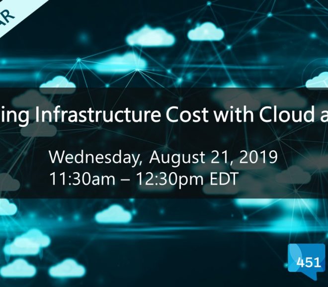 WEBINAR: Reducing Infrastructure Cost with Cloud and AI